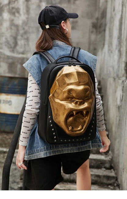 Head Luxury Designer Women Backpack Unisex