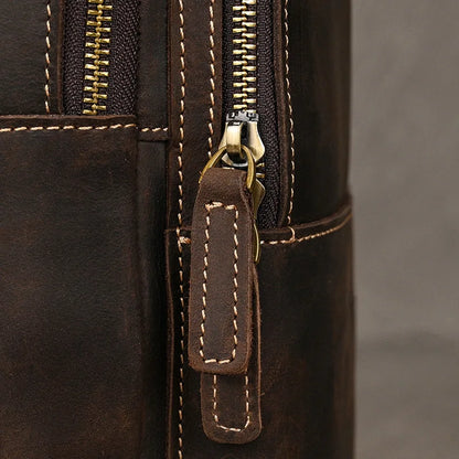 New Design Luxury Mulitifunction Chest Bag For Men Genuine Leather