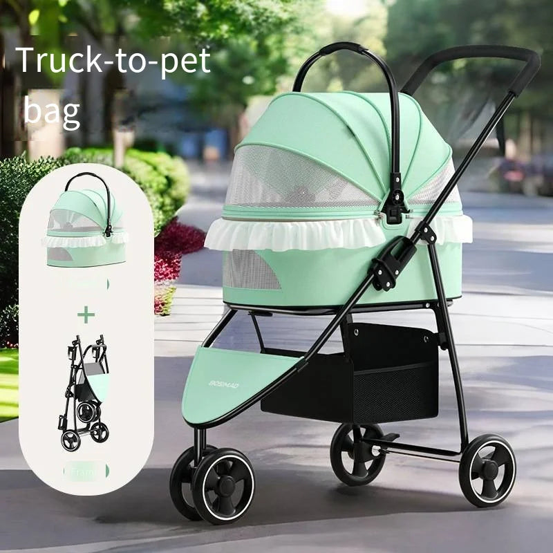 New Product Pet Cart Small and Medium Sized Pet Cat Dog Cart