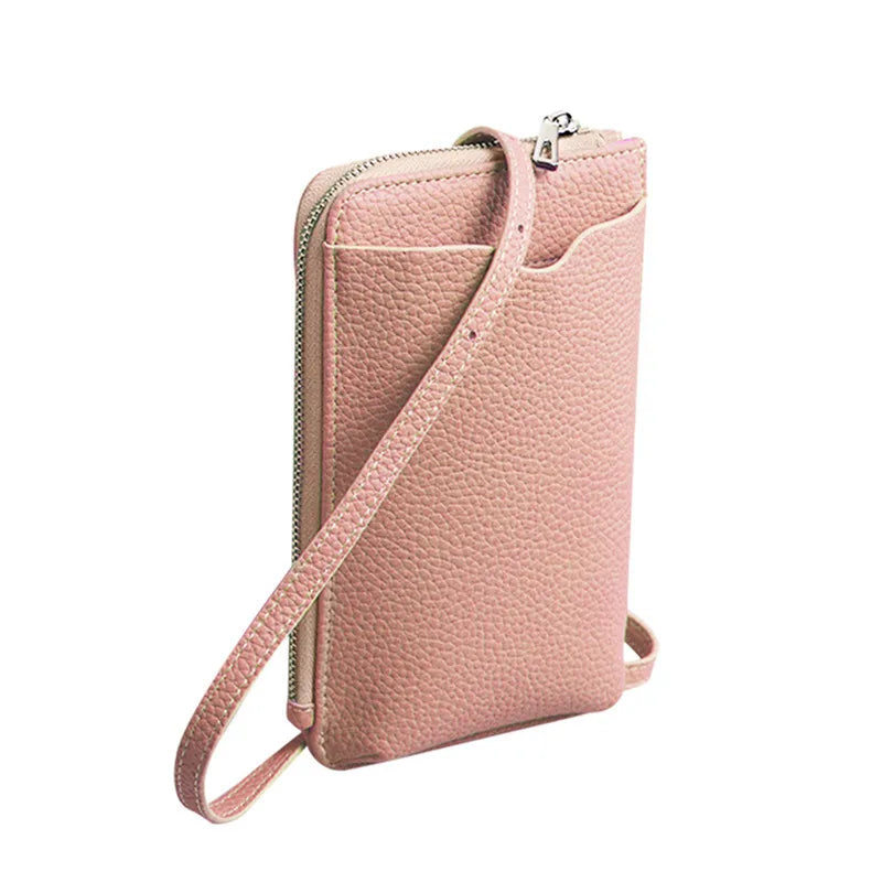 Fashion Genuine Leather Phone Crossbody Bag