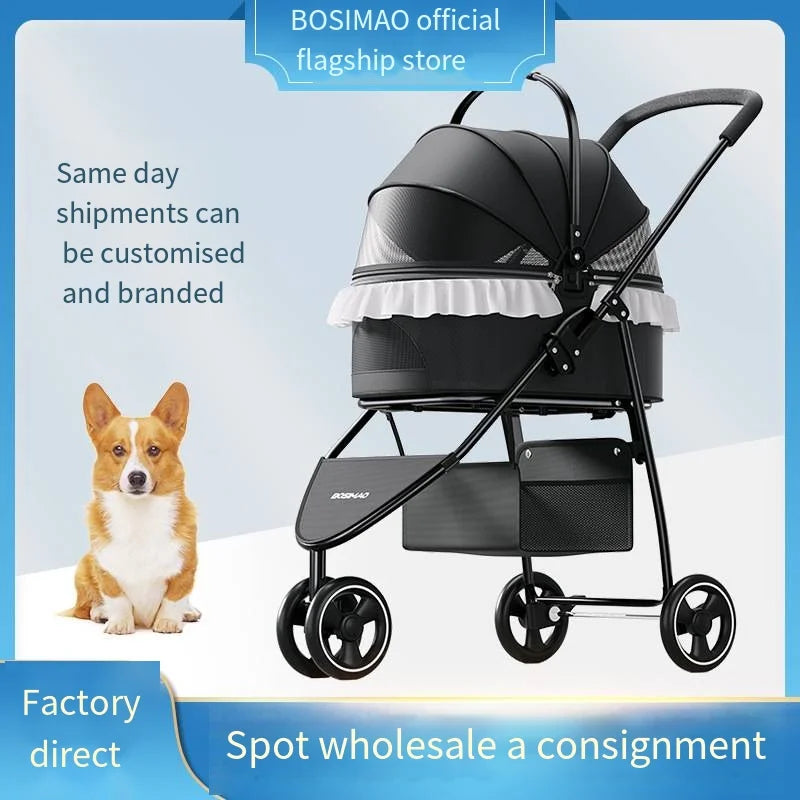 New Product Pet Cart Small and Medium Sized Pet Cat Dog Cart