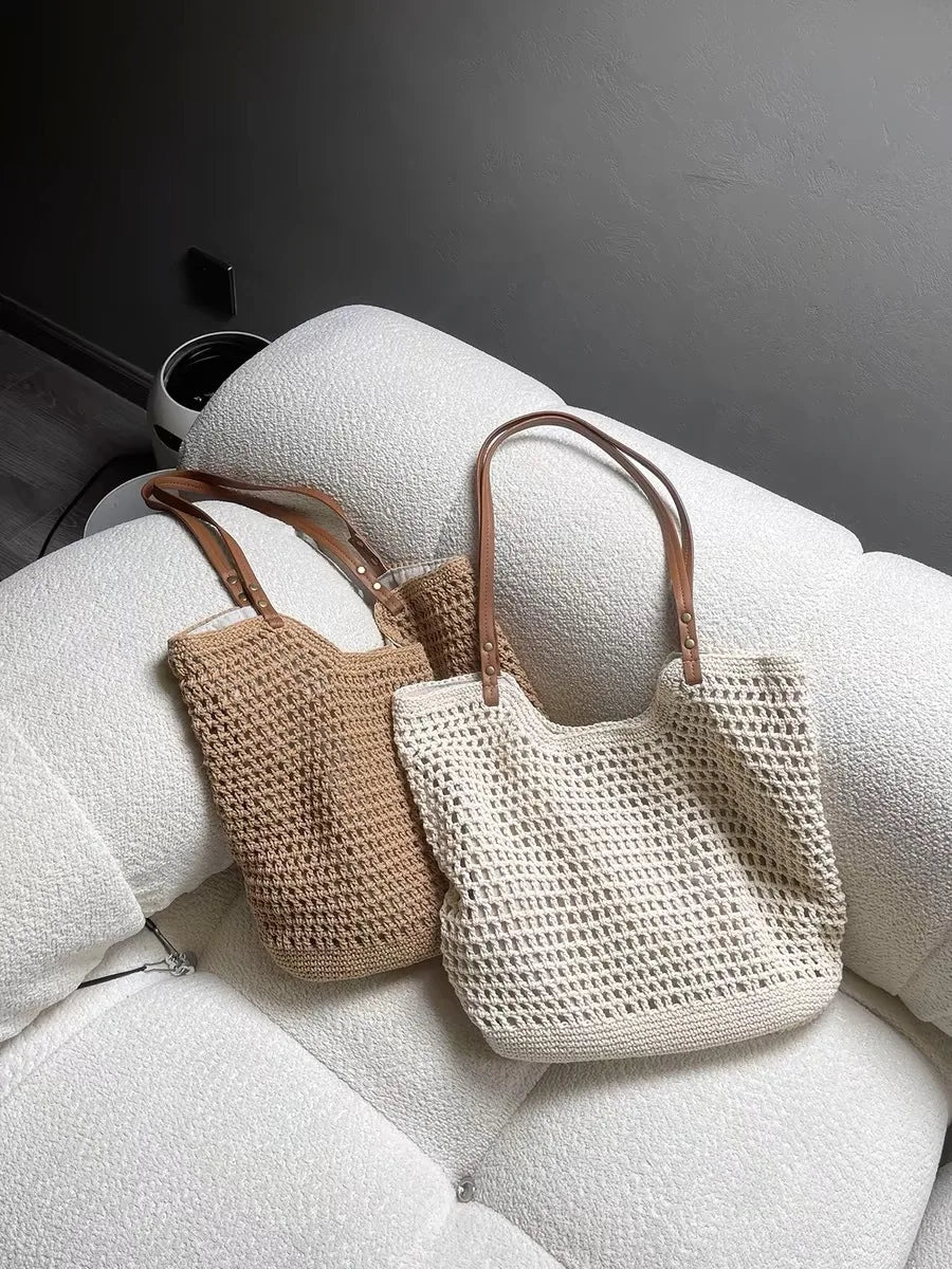 Cotton Thread Woven Bag Luxury Designer Bags