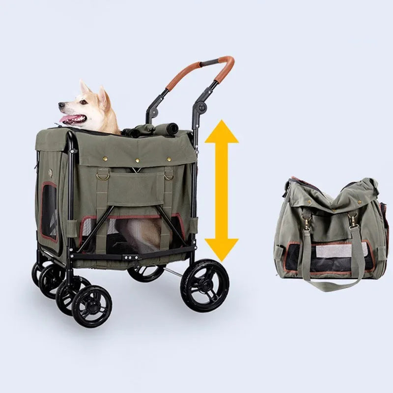 Outdoor Carrier Pet Trolley Case Lightweight