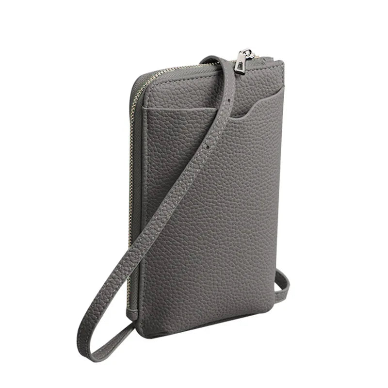 Fashion Genuine Leather Phone Crossbody Bag