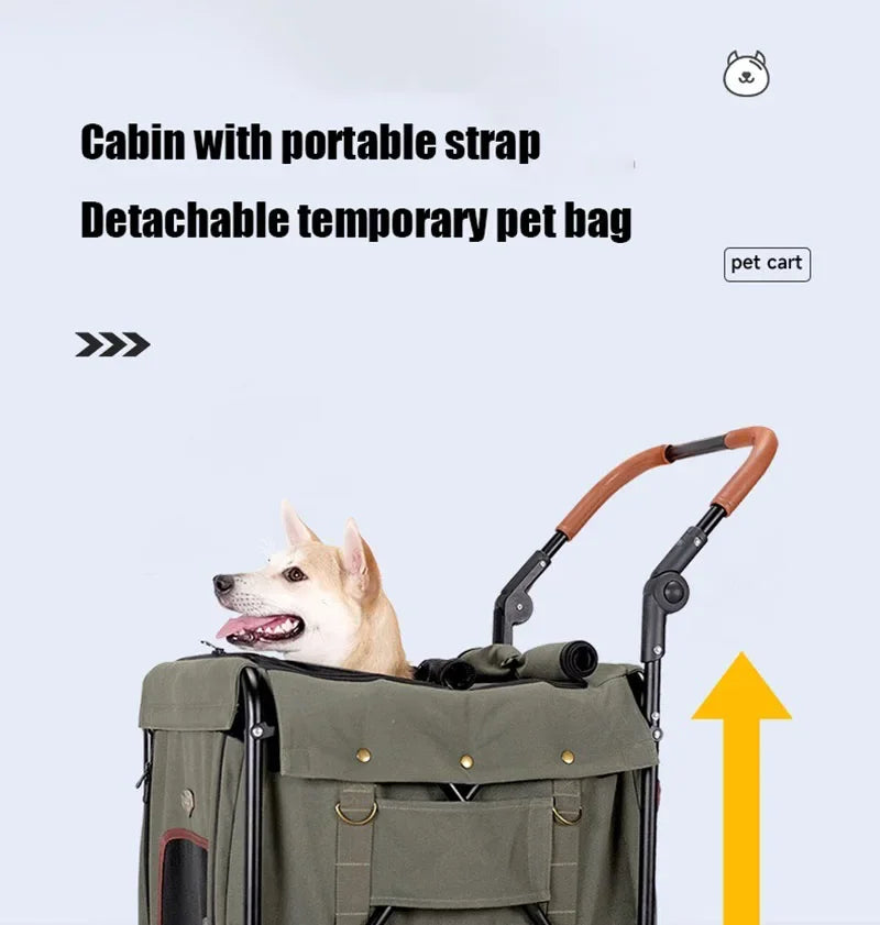 Outdoor Carrier Pet Trolley Case Lightweight