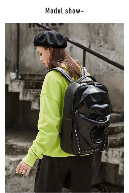 Head Luxury Designer Women Backpack Unisex