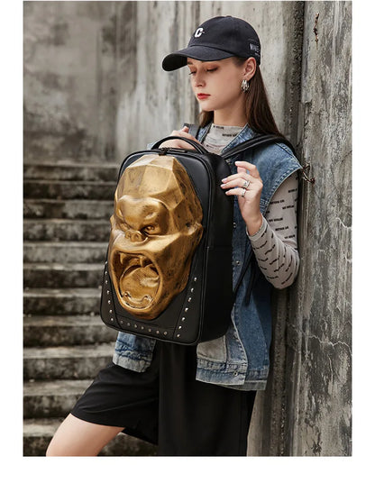 Head Luxury Designer Women Backpack Unisex