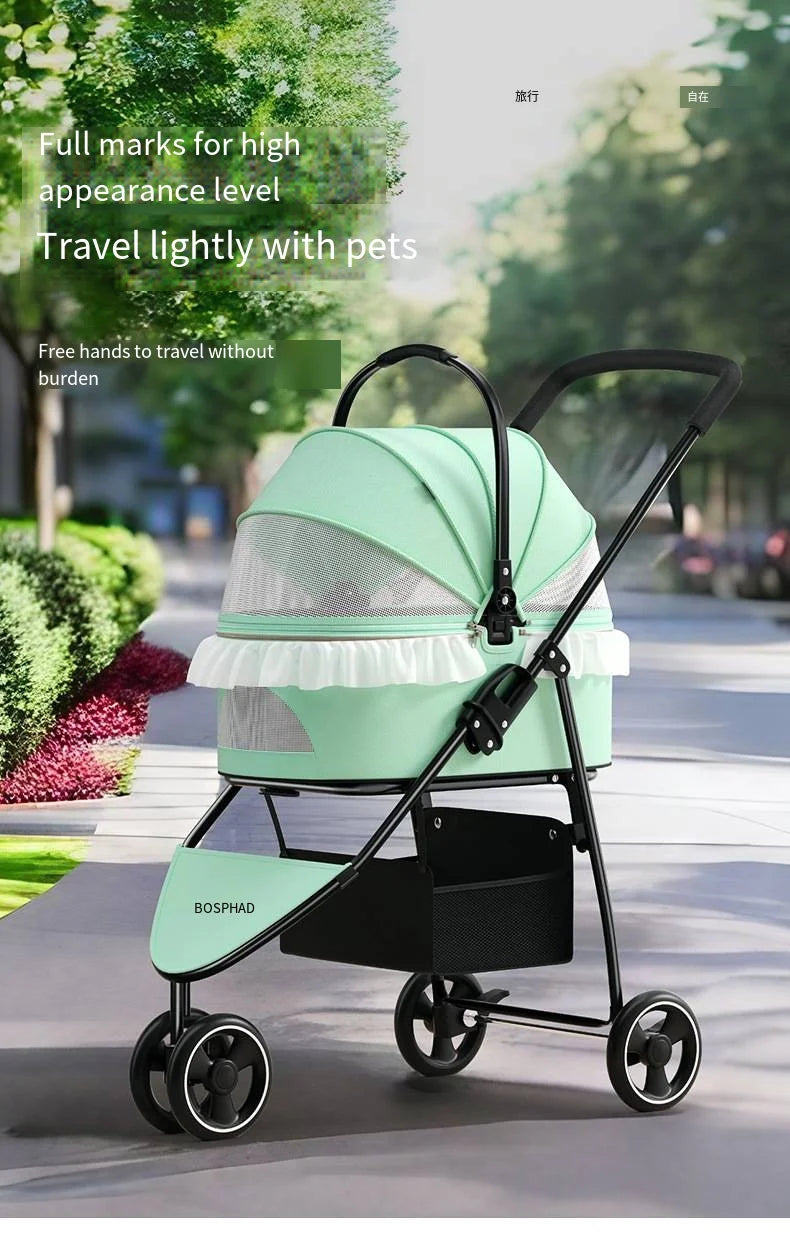 New Product Pet Cart Small and Medium Sized Pet Cat Dog Cart