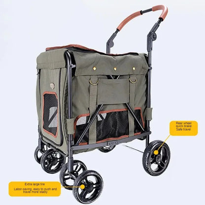 Outdoor Carrier Pet Trolley Case Lightweight