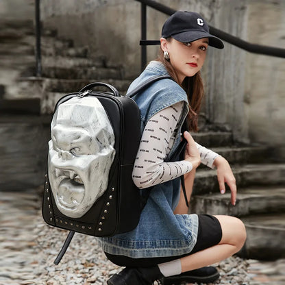 Head Luxury Designer Women Backpack Unisex