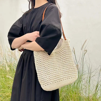 Cotton Thread Woven Bag Luxury Designer Bags