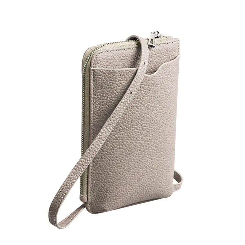 Fashion Genuine Leather Phone Crossbody Bag