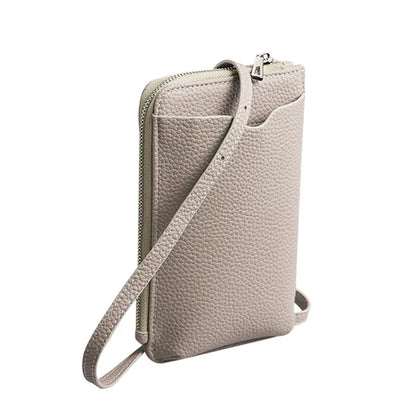 Fashion Genuine Leather Phone Crossbody Bag