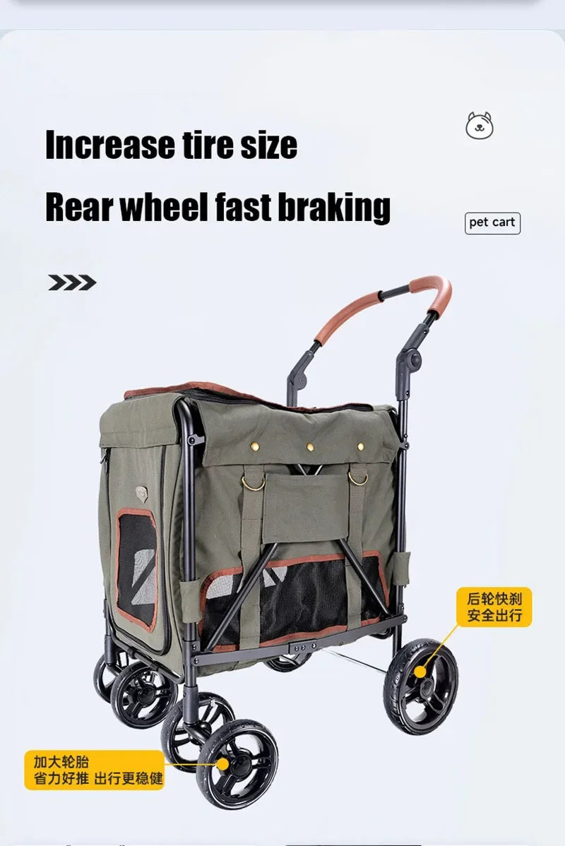 Outdoor Carrier Pet Trolley Case Lightweight