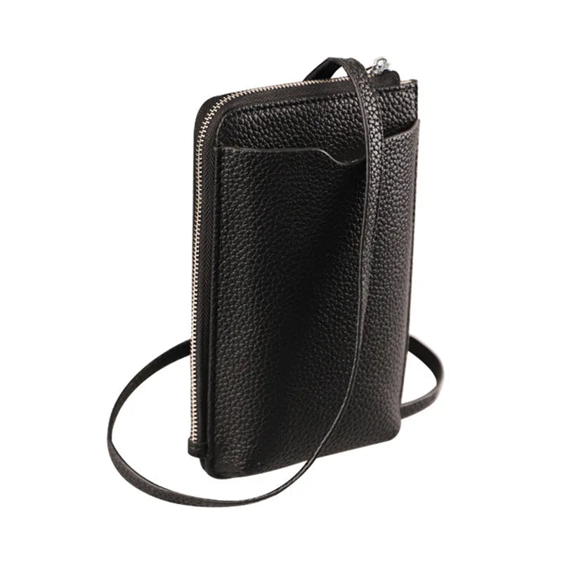 Fashion Genuine Leather Phone Crossbody Bag