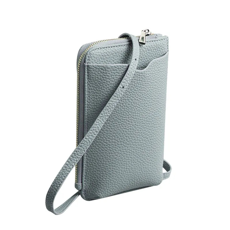 Fashion Genuine Leather Phone Crossbody Bag