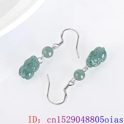 Blue Myanmar Earrings Luxury Gemstone Natural Jewelry