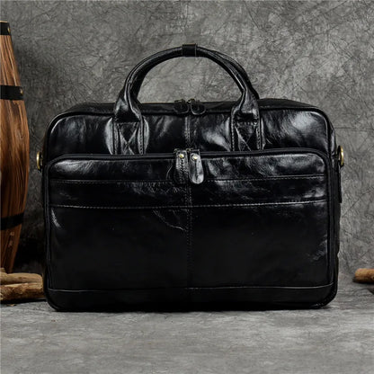 Luxury Genuine Leather Handbag for Men