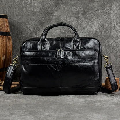 Luxury Genuine Leather Handbag for Men