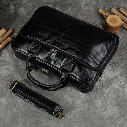 Luxury Genuine Leather Handbag for Men