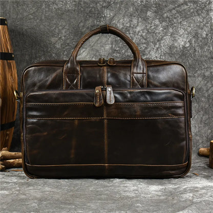 Luxury Genuine Leather Handbag for Men