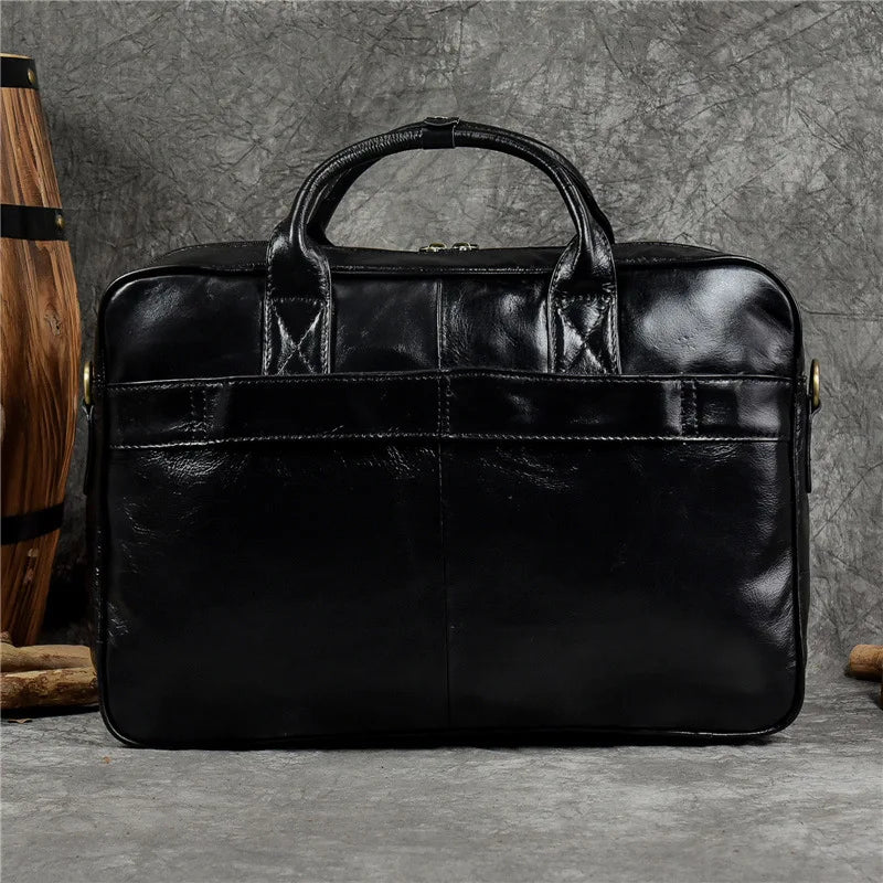 Luxury Genuine Leather Handbag for Men