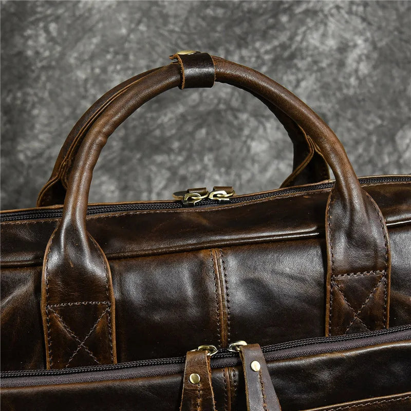 Luxury Genuine Leather Handbag for Men