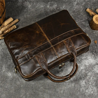 Luxury Genuine Leather Handbag for Men